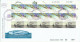 Israel 2003 WRIGHT BROTHERS IRREGULAR 10 STAMP SHEETS FDC's SEE 3 SCANS - Lettres & Documents