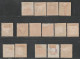 HELIGOLAND - LOT De 15 Timbres * Pour études (1867-75) - Heligoland (1867-1890)