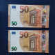 EURO SPAIN 50 V020A1 VC LAGARDE UNC, PAIR CORRELATIVE RADAR2 - 50 Euro