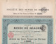 Lot 4 Actions Société Des Mines De Beaune Juillet 1913 - Mines D'or De Beaune Les Mines - Limoges 87 - Gold Mine Shares - Mines