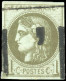 Obl. 39C - 1c. Olive. Report 3. Obl. Typo. TB. - 1870 Bordeaux Printing