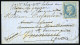 Obl. 29 - LE GENERAL FAIDHERBE. 20c. Lauré Obl. Etoile 2 S/lettre Frappée Du CàD De PARIS Du 11 Janvier 1871 à Destinati - Krieg 1870