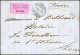 Obl. Vignette Gratis Non Oblitérée S/lettre Frappée Du CàD De LUZERN Du 15 III 71 à Destination De LA FOUILLOUSE - LOIRE - Guerre De 1870