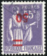 Obl. 478a - 50 S/55c. Type Paix Violet. Surcharge Renversée. Obl. Uniquement Coté En Neuf. TB. - Altri & Non Classificati