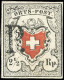 Obl. Zu#13I - 2 1/2Rp. ORTS POST. Croix Encadrée. Type 22. Obl. PP De Zurich. Belles Marges. SUP. - Altri & Non Classificati