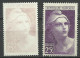 France  N° 731 Marianne De Gandon Impression Défectueuse   Neuf ( * ) B/TB Le 731  Pour Comparer  Voir Scans Soldé ! ! ! - Neufs