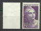 France  N° 731 Marianne De Gandon Impression Défectueuse   Neuf ( * ) B/TB Le 731  Pour Comparer  Voir Scans Soldé ! ! ! - Nuevos