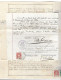 Schweiz Swiss  Fiscal Fiskal Stempelmarken Revenue Stamps Droits Reels On Document 1908 - Revenue Stamps