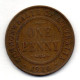 AUSTRALIA, 1 Penny, Bronze, Year 1920, KM # 23 - Penny