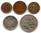 AUSTRALIA, Set Of Five Coins 1, 2, 5, 10, 20 Cents, Bronze, Copper-Nickel, Year 1973-78, KM # 62, 63, 64, 65, 66 - Sin Clasificación