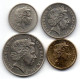 AUSTRALIA, Set Of Four Coins 5, 10, 20 Cents, 2 Dollars, Copper-Nickel, Al-Bronze, Year 2002, KM # 401, 402, 403, 406 - Non Classés