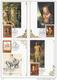 Russia USSR 1987 MC X5 Hermitage Painting Bruegel Titian Tiziano Dürer Cranach Rubens Painter Painters, Maximum Cards - Cartes Maximum