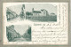 CPA - BISCHWILLER (67) - Carte GRUSS Multi-Vues De 1903 - Rues Et Eglise Catholique - Bischwiller