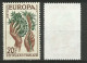 France N°1122 Europa 1957 Violet Et Olive   Neuf  ( * )  B/TB  Le 1122  Type Pour Comparer Voir Scans Soldé ! ! ! - 1957