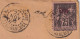 LETTRE. CHINE. COVER CHINA. 24 NOV 1903. HAN-KEOU. POSTE FRANCAISE CHINE. Yv N° 8. POUR FRANCE - Lettres & Documents