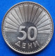 MACEDONIA - 50 Deni 1993 "Black-headed Gull" KM# 1 Republic (1991) - Edelweiss Coins - Macedonia Del Nord