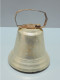 -CLOCHE ANCIENNE LAITON Chromé Anse En Métal Rouillé Jus De Grenier Déco   E - Bells