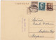 ITALIA - REPUBBLICA SOCIALE - BERGAMO - CARTOLINA POSTALE - C. 30 CON FR.LL - VIAGGIATA PER CAPRINO BERGAMASCO (BG) 1944 - Stamped Stationery