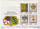 Postal History Cover: Germany / DDR Full Sets On 2 Covers - Enveloppes