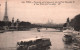 20475  PARIS  Panorama Sur La Seine Pont Alexandre III La Tour Eiffel Et Le Trocadéro ( Péniches Bateaux) ( 2 Scans) 75 - La Seine Et Ses Bords