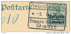 _Cc777: 5 Centiemen Postkaart Verstuurd Uit ALOST > LOOZ 29 Mai 1916:(* -3. 6. 16) Getakseerd: 0.10 - OC26/37 Territoire Des Etapes