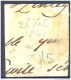²²999: SG: N°1 Plate 5 : S__K  ( 3 Margins ) With Tombstone: C PAID 26.FE.26 1841 .  / Fragment - Oblitérés