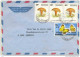 _A984:N°911 & N° 963+963+963: KINSHASA -1  -2-1-80 >> Brussel .... Vlinder ... Paddestoel - Used Stamps