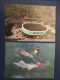 OLD Soviet POSTCARD -  Georgia, Batumi Zoo Oceanarium. Georgia  - DOLPHIN - 2 PCs Lot 1980 - Dolfijnen