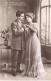 Delcampe - FANTAISIE - Couple - Lot De 4 Cpa D'un Homme En Train De Séduire Une Femme - Romantique - Carte Postale Ancienne - Couples