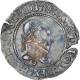 France, Henri III, 1/4 Franc Au Col Plat, 1587, Rennes, TTB, Argent, Gadoury:479 - 1574-1589 Hendrik III