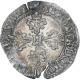 France, Henri III, 1/4 Franc Au Col Plat, 1587, Rennes, TTB, Argent, Gadoury:479 - 1574-1589 Enrique III