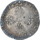 France, Henri III, 1/2 Franc Au Col Plat, 1589, La Rochelle, TTB, Argent - 1574-1589 Heinrich III.