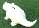 Grande Tirelire Zoomorphe Dinosaure Céramique Blanche - Autres & Non Classés