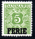 2164. DENMARK 5 O. FERIE OVERPR. MH - Fiscaux