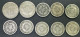 MACAU LOT OF 10 COINS INCL. 8 X 1952 + 2X 1973, 50AVOS USED COINS - Macau