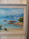 P. VOLODTCHENKO Huile Sur Isorel Grand Format Marine Titrée "Cannes Vue De L'Esterel Pêcheurs" Datée 1952 - Oils