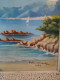 Delcampe - P. VOLODTCHENKO Huile Sur Isorel Grand Format Marine Titrée "Cannes Vue De L'Esterel Pêcheurs" Datée 1952 - Oils