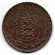 GUERNSEY, 8 Doubles, Copper, Year 1911, KM # 7 - Guernsey