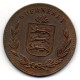 GUERNSEY, 8 Doubles, Copper, Year 1918, KM # 14 - Guernsey