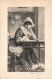 MODE - Une Femme Assise écrivant Une Lettre - Carte Postale Ancienne - Mode