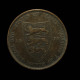 Jersey, Victoria, 1/12 Shilling, 1877, H- Heaton, Bronze, TTB (EF), KM#8 - Jersey