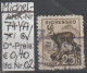 1940/43 - SLOWAKEI - FM/DM "Landschaften" 25 H Dkl'braun - O  Gestempelt - S.Scan (74YAo 01-03 Slowakei) - Used Stamps