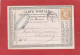 Carte Postale - Ambulant Belfort à Paris C Sur Cérès N°55 15C Vers Orléans 1875 (départ De Villersexel) - Precursor Cards
