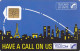 Telecarte C11 Luxe  - Have A Call On Us - 50u - SO2 - 1988 - - Ad Uso Interno