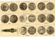 LES MEDAILLES DE LA MONNAIE  LOT DE 18 CARTES ANCIENNES - Monnaies (représentations)