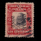 CANAL ZONE.1906-7.2c.SCOTT 21.USED.Overprint Reading Down - Canal Zone