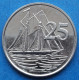 CAYMAN ISLANDS - 25 Cents 2005 "Shooner Sailing" KM# 135 Elizabeth II Decimal Coinage (1952-2022) - Edelweiss Coins - Kaimaninseln