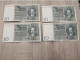 4 Billets Allemands - 10 Mark