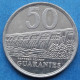 PARAGUAY - 50 Guaranies 1988 "Acaray River Dam" KM# 169 Monetary Reform (1944) - Edelweiss Coins - Paraguay