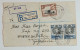 Tanganyika - Dar Es Salaam Registered Cover , Stamp 30 C In Pair , Used Air Mail 1952 , - Kenya, Uganda & Tanganyika